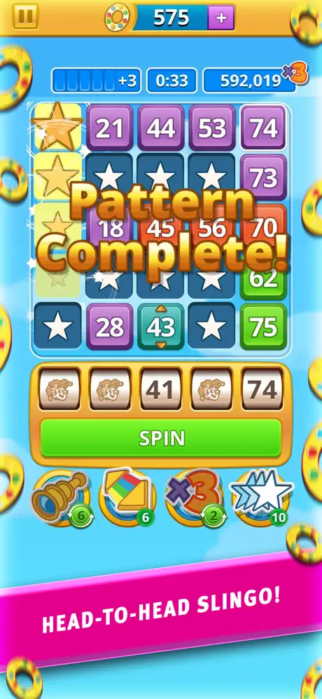 Slingo Blast gameplay screenshot